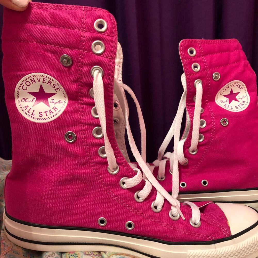 Pink Converse High Tops